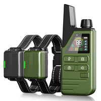 HKM-9525821 Remote Control Anti-Bark Training Collar for Dogs - One or Two Units with Controller