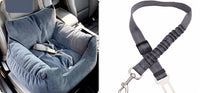 HKM-9527229 Pet Car Nest for Dogs and Cats - Removable Washable Multi-Color Design with Non-Slip Bottom
