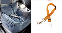 HKM-9527229 Pet Car Nest for Dogs and Cats - Removable Washable Multi-Color Design with Non-Slip Bottom