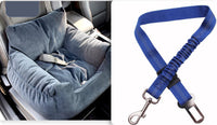 HKM-9527229 Pet Car Nest for Dogs and Cats - Removable Washable Multi-Color Design with Non-Slip Bottom