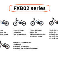 HKM-952787 36V 350W Electric Balance Bike for Kids - 16/20 Inch, Hydraulic Suspension, Disc Brakes, Ages 5-8