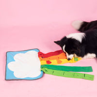 HKM-9528253 Interactive Snuffle Mat for Dogs - Enrichment Feeding Puzzle Toy for Natural Foraging Skills and Stress Relief