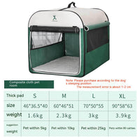 HKM-9529789 Cozy Large Dog Kennel for Indoor and Outdoor Use – Breathable Anti-Mosquito Green Design