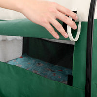 HKM-9529789 Cozy Large Dog Kennel for Indoor and Outdoor Use – Breathable Anti-Mosquito Green Design