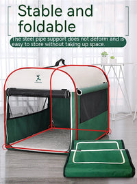 HKM-9529789 Cozy Large Dog Kennel for Indoor and Outdoor Use – Breathable Anti-Mosquito Green Design
