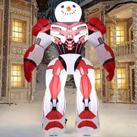 HKM-952979 6.5 FT Tall Outdoor Inflatable Snowman - Christmas Decoration with Eco-Friendly Material