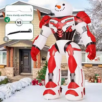 HKM-952979 6.5 FT Tall Outdoor Inflatable Snowman - Christmas Decoration with Eco-Friendly Material