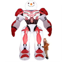 HKM-952979 6.5 FT Tall Outdoor Inflatable Snowman - Christmas Decoration with Eco-Friendly Material