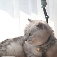 HKM-9530557 Anti-stroke Cat Leash with Floral Design - Cotton, Available in S, M, L Sizes