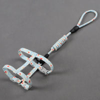 HKM-9530557 Anti-stroke Cat Leash with Floral Design - Cotton, Available in S, M, L Sizes