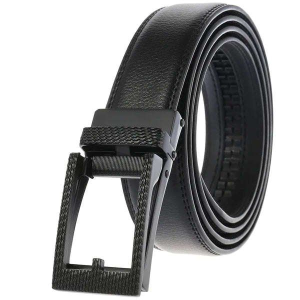HKM-953235 Automatic Buckle Men's Belt - Model LY33-0140-1, Durable Construction, Adjustable Fit