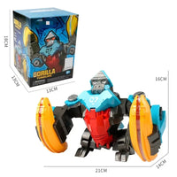 HKM-953363 Electric Monkey Rolling Toy Robot with Sound and Light for Kids, Interactive Educational Toy, Tumbling Gorilla