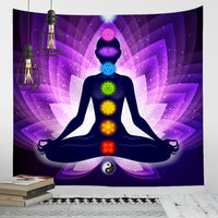 HKM-953363 Nordic Digital Printing Tapestry for Yoga and Meditation - Modern Polyester Wall Décor