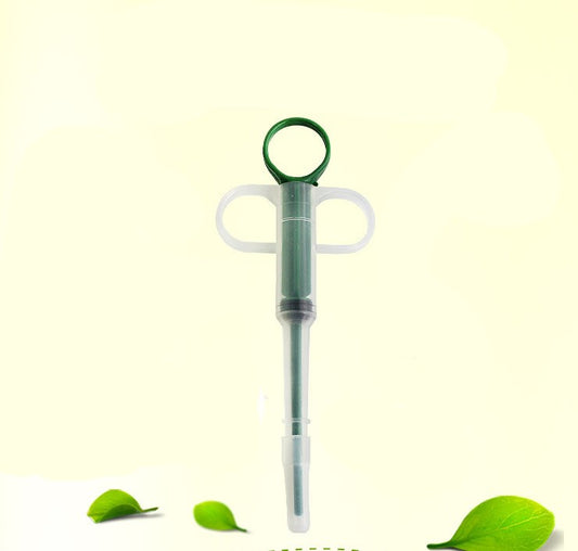 HKM-9534013 Pet Medicine Pill Feeder Device for Easy Medication and Deworming, Leakproof Design, Red & Blue