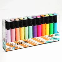 HKM-953491 Eco-Friendly Fluorescent Flat Square Highlighter Pen Set in Bright Colours