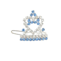 HKM-9535549 Princess Style Fashionable Barrettes for Dogs and Cats in Pink, Blue, Purple, and Red - 3cm Hair Clip