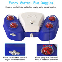 HKM-9536573 Multifunctional Automatic Dog Water Fountain with Sprinkler and Shower Balls for Drinking and Playtime