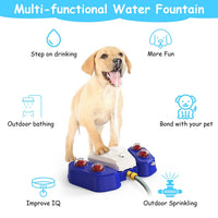 HKM-9536573 Multifunctional Automatic Dog Water Fountain with Sprinkler and Shower Balls for Drinking and Playtime