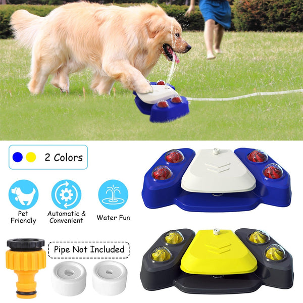 HKM-9536573 Multifunctional Automatic Dog Water Fountain with Sprinkler and Shower Balls for Drinking and Playtime