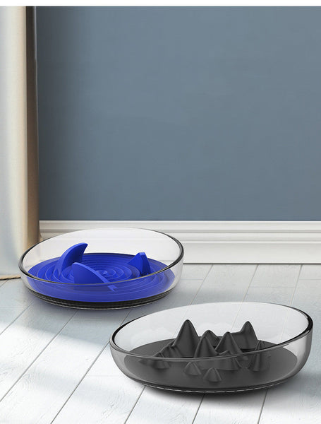 HKM-9536701 Silicone Slow Feed Bowl for Dogs and Cats - Yuanshan & Whale Shark Designs