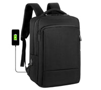 HKM-953747 Waterproof Nylon 15.6 Inch Laptop Backpack with USB Charging Port for Business Travel