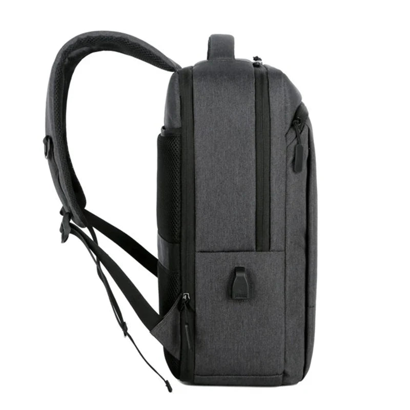 HKM-953747 Waterproof Nylon 15.6 Inch Laptop Backpack with USB Charging Port for Business Travel
