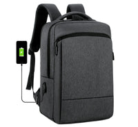 HKM-953747 Waterproof Nylon 15.6 Inch Laptop Backpack with USB Charging Port for Business Travel