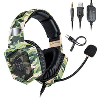 HKM-953875 Wired Gaming Headset with Microphone and Braided Cable, High Fidelity Audio for PC, Mobile, and Gaming Devices