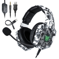 HKM-953875 Wired Gaming Headset with Microphone and Braided Cable, High Fidelity Audio for PC, Mobile, and Gaming Devices