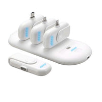 HKM-954067 Portable Magnetic Charging Station with 5000mAh Base and Four 1000mAh Finger Chargers