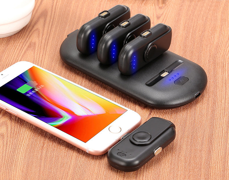 HKM-954067 Portable Magnetic Charging Station with 5000mAh Base and Four 1000mAh Finger Chargers