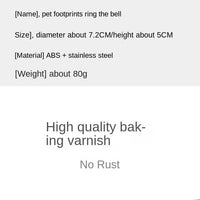 HKM-9541309 Pet Training Bell for Cats and Dogs - Interactive Training Toy with Footprints Design