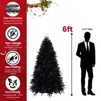 HKM-954131 Blue 6ft Artificial Christmas Tree with LED Lighting for Indoor/Outdoor Use