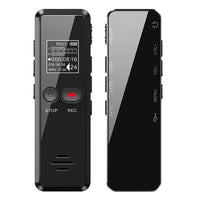 HKM-954259 Compact Zinc Alloy MP3 Player with HD Voice Recorder and Timer Function, Rechargeable with 35 Hours Battery Life