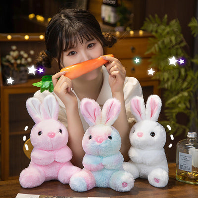 HKM-954323 Cuddly Luminous Rabbit Plush Toy Doll in Various Colors and Sizes