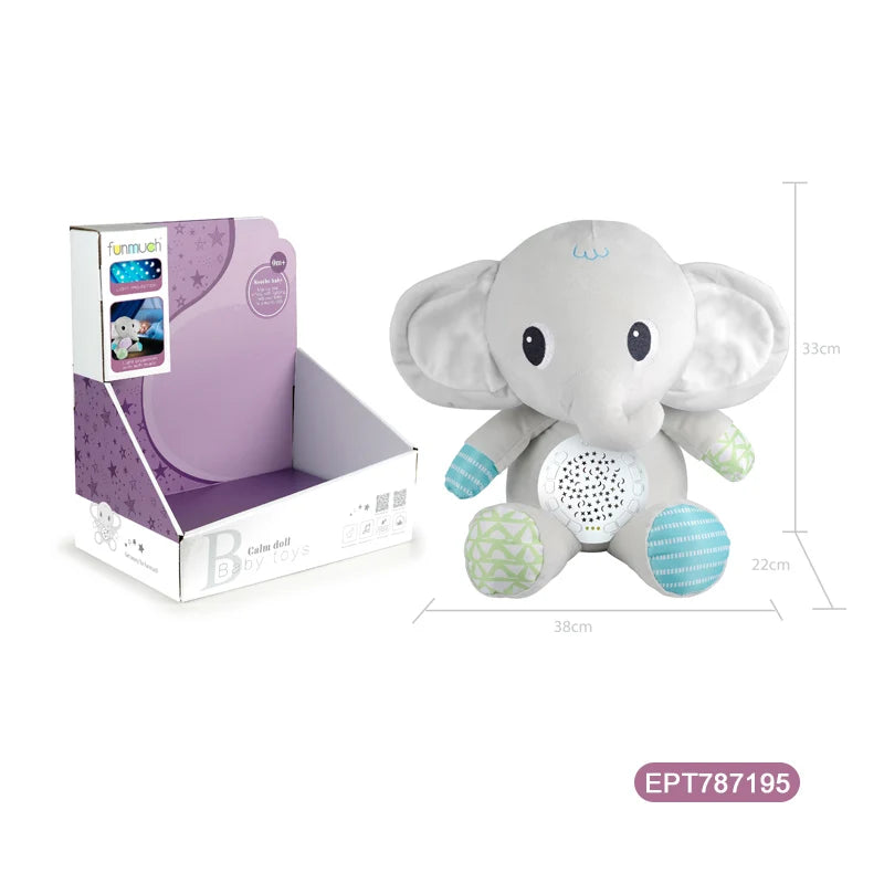 HKM-954323 Starry Night Musical Projection Doll - Plush Stuffed Animal Sensory Toy for Kids Ages 5-7