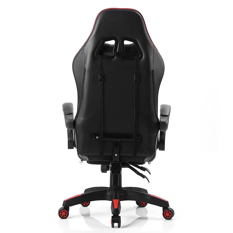 HKM-954387 Ergonomic Purple and Black Gaming Chair with Footrest, Leather Finish, Customisable Design