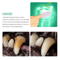 HKM-9544125 Pet Dental Cleaning Finger Stall - 20 Antibacterial Tooth Covers for Fresh Breath and Gum Care