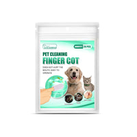 HKM-9544125 Pet Dental Cleaning Finger Stall - 20 Antibacterial Tooth Covers for Fresh Breath and Gum Care