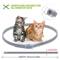 HKM-9544253 Adjustable Pet Insect Repellent Collar - Cat Gray, Suitable for Various Occasions and Seasons
