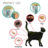 HKM-9544253 Adjustable Pet Insect Repellent Collar - Cat Gray, Suitable for Various Occasions and Seasons