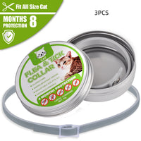 HKM-9544253 Adjustable Pet Insect Repellent Collar - Cat Gray, Suitable for Various Occasions and Seasons