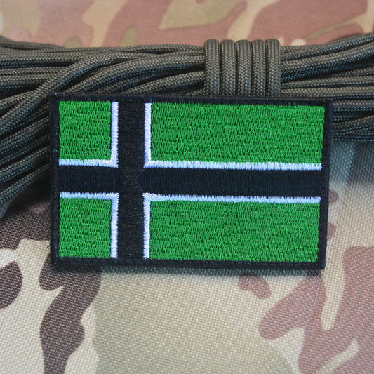 HKM-954451 Viking Flag Embroidered Velcro Patch for Customization on Bags, Hats, and Apparel