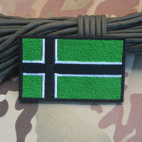 HKM-954451 Viking Flag Embroidered Velcro Patch for Customization on Bags, Hats, and Apparel