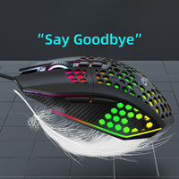 HKM-954579 Luminous Wired Gaming Mouse with 8000 DPI for Desktop and Laptop Use