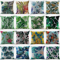 HKM-954579 Nordic Style 45x45cm Modern Plant Design Pillowcase