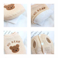 HKM-9546813 Cozy Cotton Vest Suit for Pets - High Collar Bottoming Shirt in Multiple Sizes