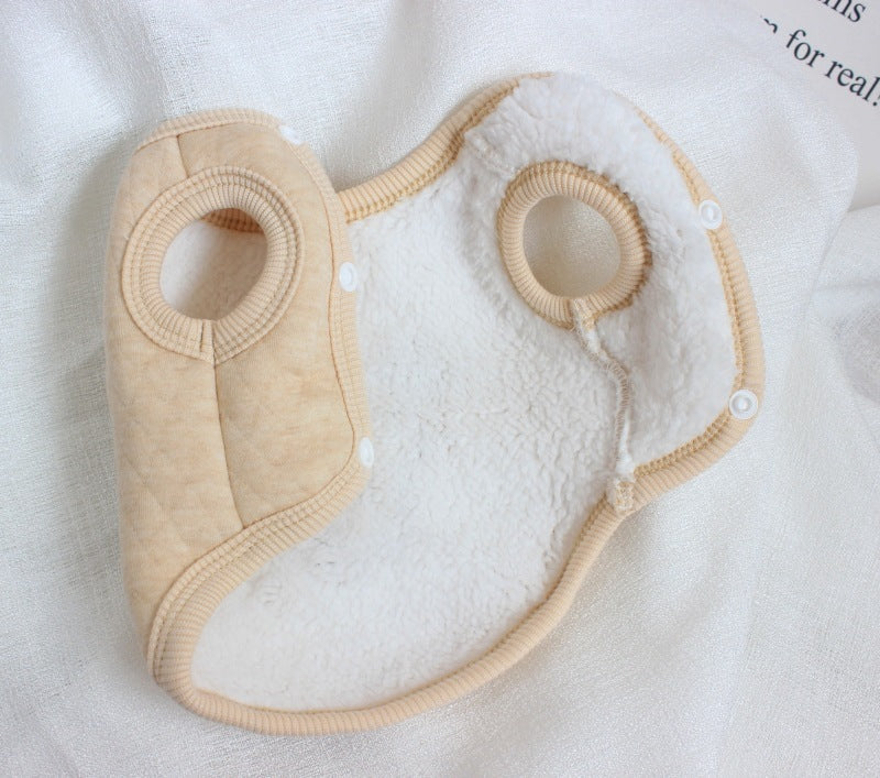 HKM-9546813 Cozy Cotton Vest Suit for Pets - High Collar Bottoming Shirt in Multiple Sizes