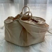 HKM-954707 Pet Outing Carry Bag for Cats and Dogs - Large Capacity, Soft Nylon in Beige, Khaki, and Gray