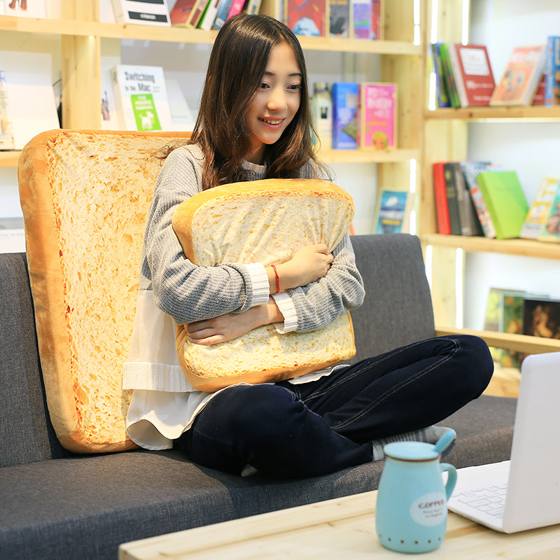 HKM-9548477 Plush Toast-Style Cushion for Student Chairs and Pet Comfort, Multiple Sizes Available